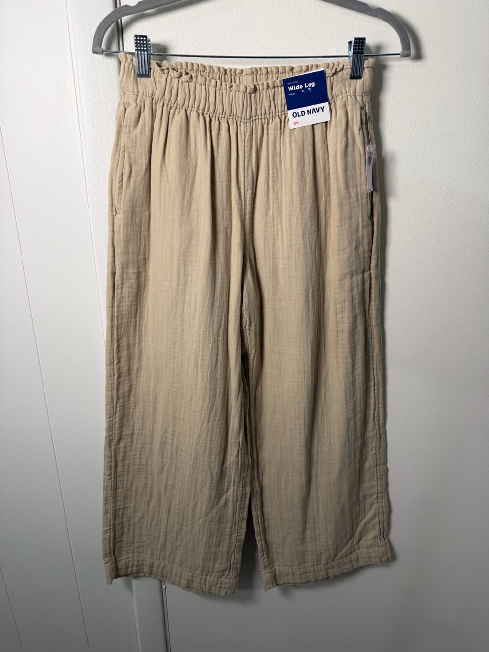 Old Navy High-Rise Wide Leg Pants - Beige
